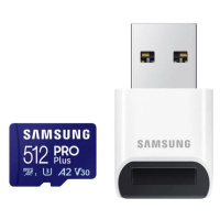Paměťová karta Samsung micro SDXC 512GB PRO Plus + USB adapter (MB-MD512SB/WW)