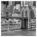 Fotografie NEW YORK CITY Brooklyn Bridge And East River, Melanie Viola, (40 x 40 cm)