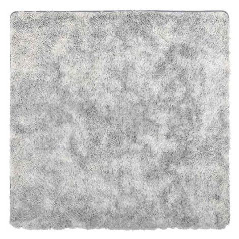 vidaXL Koberec Shaggy s vysokým vlasem NAVARRA stříbrošedý 200x200 cm