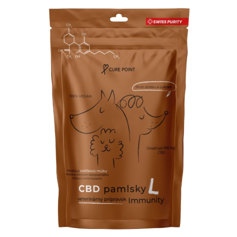 Cure Point CBD Pamlsky Immunity 100g - L (nad 35kg)