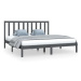 Rám postele šedý masivní borovice 180 × 200 cm Super King, 3105177