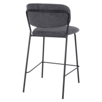 Norddan Designová barová židle Rosalie tmavě šedá