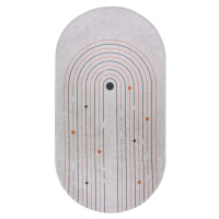 Krémový pratelný koberec 120x180 cm Oval – Vitaus