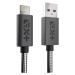 Next One USB-A to Lightning Metallic Cable 1m šedý