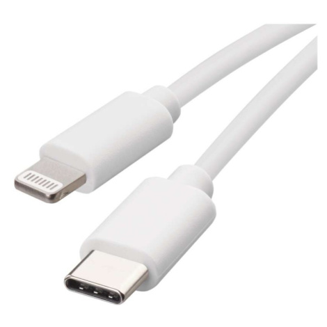 Nabíjecí a datový kabel USB-C 2.0 / Lightning MFi, 1 m, bílý EMOS