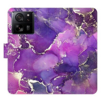 iSaprio flip pouzdro Purple Marble pro Xiaomi 13T / 13T Pro