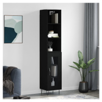 vidaXL Skříň highboard černá 34,5 x 34 x 180 cm kompozitní dřevo