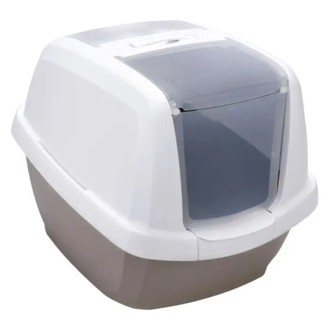 IMAC Krytý kočičí záchod s uhlíkovým filtrem a lopatkou, šedý 62