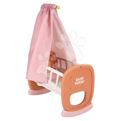 Kolébka s textilním baldachýnem Cradle Soft Baby Nurse Smoby pro panenku 42 cm od 18 měsíců