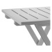 DekorStyle Rozkládací balkónový stůl PROGARDEN 50 cm šedý