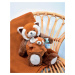 Plyšová panda s mláďátkem Red Panda Unicef Collection Doudou et Compagnie v dárkovém balení červ