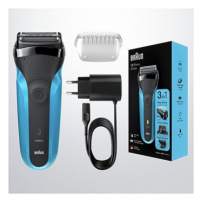 Braun Series 3 Shave&Style 310BT, wet & Dry, černý/modrý