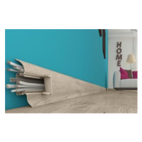 Obvodová soklová lišta plastová (pro PVC a vinyl) Iroko - 250cm 7121 dub přírodní