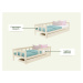 Benlemi Dřevěná jednolůžková postel FENCE 4v1 se zábranou a úložným šuplíkem Zvolte barvu: Světl