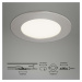 BRILONER LED vestavné svítidlo, pr. 12 cm, 7 W, matný nikl IP44 BRI 7284-012