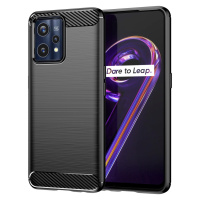 Ohebné pouzdro Carbon Case Realme 9 Pro + (9 Pro Plus) černé