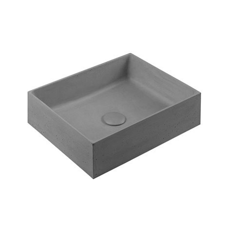 SAPHO FORMIGO betonové umyvadlo, 47,5x14x36,5 cm, šedá