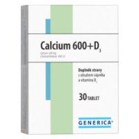 Calcium 600+D3 Generica tbl.30