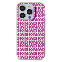 Zadní kryt DKNY PC/TPU Repeat Pattern pro Apple iPhone 15 Pro Max, růžová