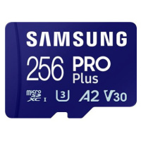 Samsung MicroSDXC 256GB PRO Plus + SD adaptér (2023)