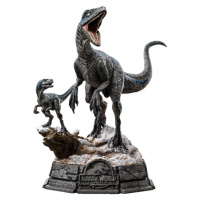 Soška Iron Studios Art Scale 1/10: Jurassic World: Domination - Blue and Beta Deluxe