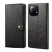Lenuo Leather flipové pouzdro pro Xiaomi Mi 11 Lite, černá