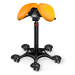 Sedlová židle Salli MultiAdjuster Barva čalounění: Kůže - mandarinková #54033, Konstrukce: černá