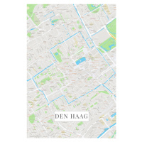 Mapa Den Haag color, (26.7 x 40 cm)