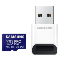 Samsung MicroSDXC 128GB PRO Plus + USB adaptér (2023)