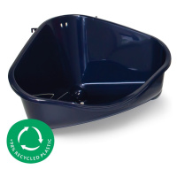 Pets Corner Tray L, Rohová toaleta pro hlodavce 49cm, tm.modrý