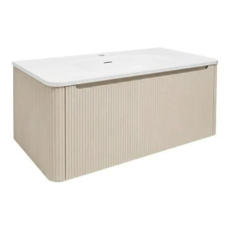 Koupelnová skříňka s umyvadlem Naturel Austen 119x47,5x45 cm clear brown mat AUSTEN120CB