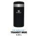 STANLEY® Termohrnek STANLEY AeroLight Transit 350 ml Black metallic - černý