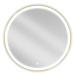 MEXEN Esso zrcadlo s osvětlením 90 cm, LED 6000K zlatý rám 9825-090-090-611-50