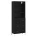 vidaXL Skříň highboard černá 69,5 x 34 x 180 cm kompozitní dřevo