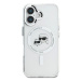 Karl Lagerfeld IML K&CH Heads Metal Frame MagSafe Zadní Kryt pro iPhone 16 Plus Transparent