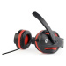 GEMBIRD sluchátka s mikrofonem GHS-03, gaming, černo-červená