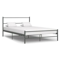 Rám postele šedý kovový 140x200 cm