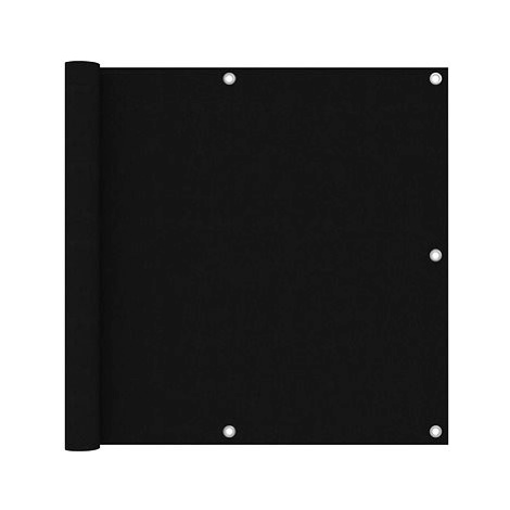Balkónová zástěna černá 90×500 cm oxfordská látka 135062 SHUMEE