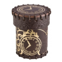 Q-Workshop Steampunk Brown & Golden Leather Dice Cup