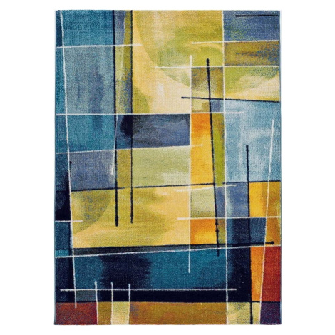 Modro-žlutý koberec Universal Lenny Multi, 140 x 200 cm