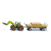 Siku Farmer - Traktor s balíkovací nástavcem a vlekem 1:50