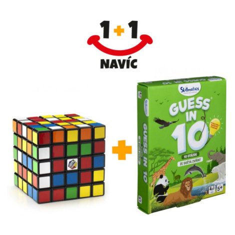 Akce 1+1 Rubikova kostka 5x5 profesor + Uhádni na 10 - Zvířata - česká verze navíc