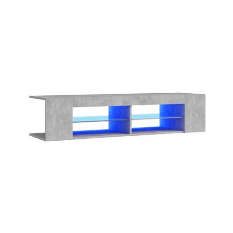 SHUMEE s LED osvětlením betonově šedý 135 × 39 × 30 cm