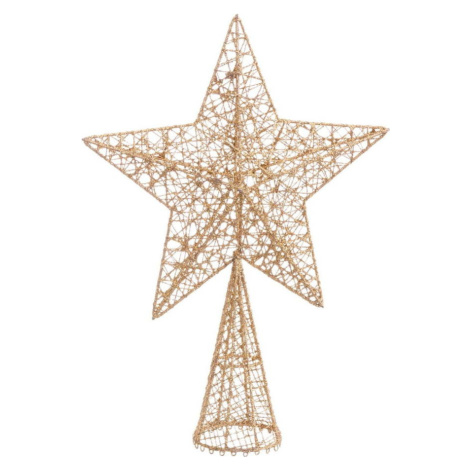 Hvězda na vánoční strom ve zlaté barvě Unimasa Estrella Casa Selección