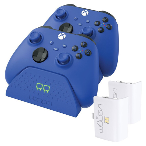 VENOM VS2888 Xbox Series S/X & One Blue Twin Docking Station + 2 baterie Modrá