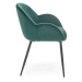 Halmar Jídelní židle K480, tmavě zelená