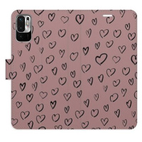 iSaprio Flip pouzdro Heart Dark 02 pro Xiaomi Redmi Note 10 5G