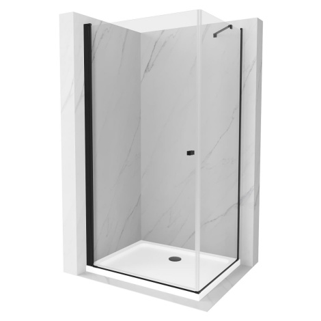 MEXEN/S Pretoria sprchový kout 100x100 cm, transparent, černá + sprchová vanička včetně sifonu 8