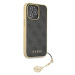 Guess GUHCP13LGF4GGR hard silikonové pouzdro iPhone 13 / 13 Pro 6.1" gray 4G Charms Collection