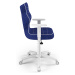 Kancelářská židle ENTELO DUO 6 modrá/bílá